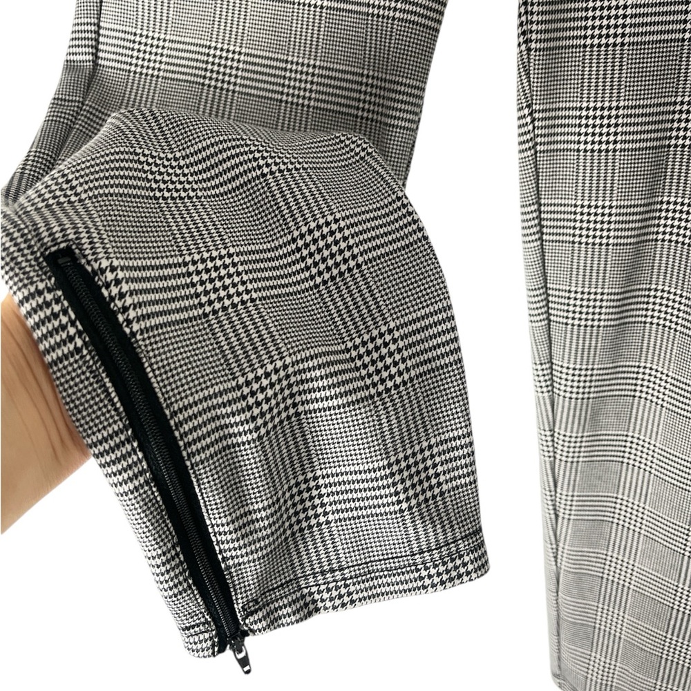 Betabrand black,white,Gray Plaid Ankle Pants - Picture 4 of 13